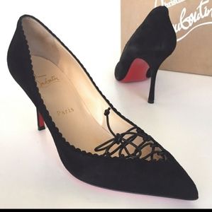 Christian Louboutin 38.5 Scalop 85mm Nappy Pump